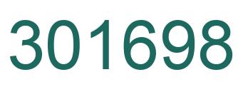 Number 301698 green image