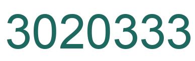 Número 3020333 imagen verde