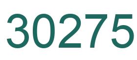 Number 30275 green image