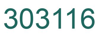 Número 303116 imagen verde