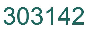 Number 303142 green image