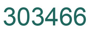 Number 303466 green image