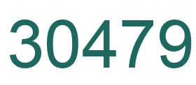Number 30479 green image