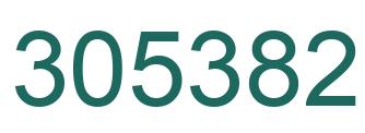Number 305382 green image