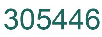 Number 305446 green image