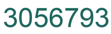 Number 3056793 green image