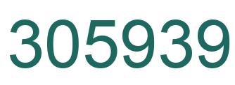 Number 305939 green image