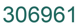 Number 306961 green image