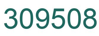 Number 309508 green image