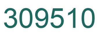 Number 309510 green image