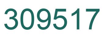 Number 309517 green image
