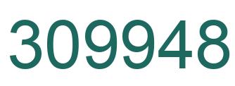 Number 309948 green image