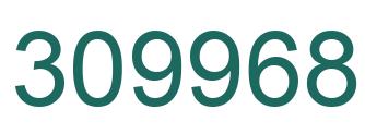 Number 309968 green image