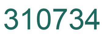 Número 310734 imagen verde