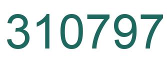 Number 310797 green image