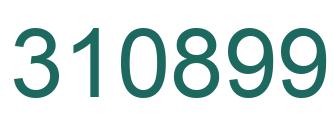 Number 310899 green image