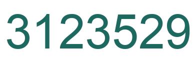 Number 3123529 green image