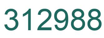 Number 312988 green image