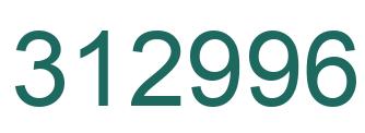 Number 312996 green image