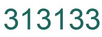 Number 313133 green image