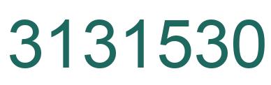 Number 3131530 green image