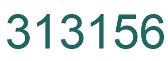 Number 313156 green image