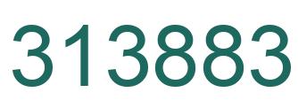 Number 313883 green image