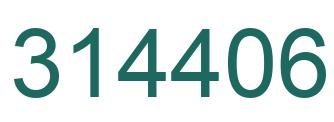 Number 314406 green image