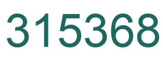 Number 315368 green image