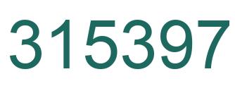 Number 315397 green image