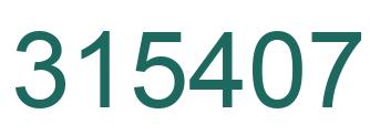 Número 315407 imagen verde