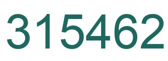 Number 315462 green image
