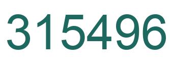 Número 315496 imagen verde