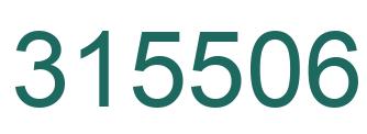 Number 315506 green image