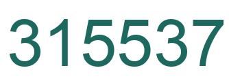 Number 315537 green image