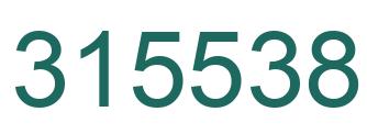 Number 315538 green image