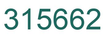 Número 315662 imagen verde