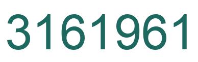 Number 3161961 green image