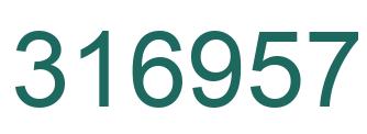 Number 316957 green image