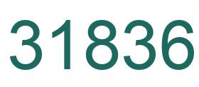Number 31836 green image