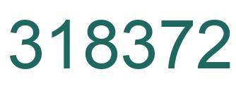 Number 318372 green image