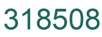 Number 318508 green image