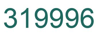 Number 319996 green image