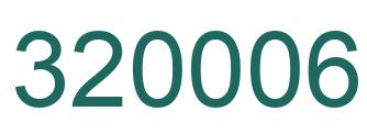Number 320006 green image