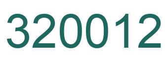 Number 320012 green image