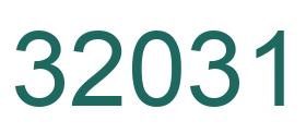 Number 32031 green image