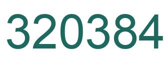 Número 320384 imagen verde
