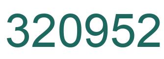 Number 320952 green image