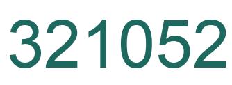 Number 321052 green image