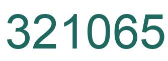 Number 321065 green image